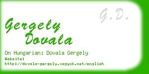 gergely dovala business card